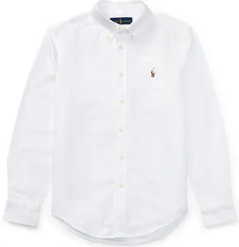 Kids' Oxford Cotton Button-Down Shirt | Nordstrom