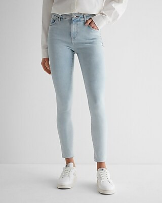 Mid Rise Light Wash FlexX Skinny Jeans | Express