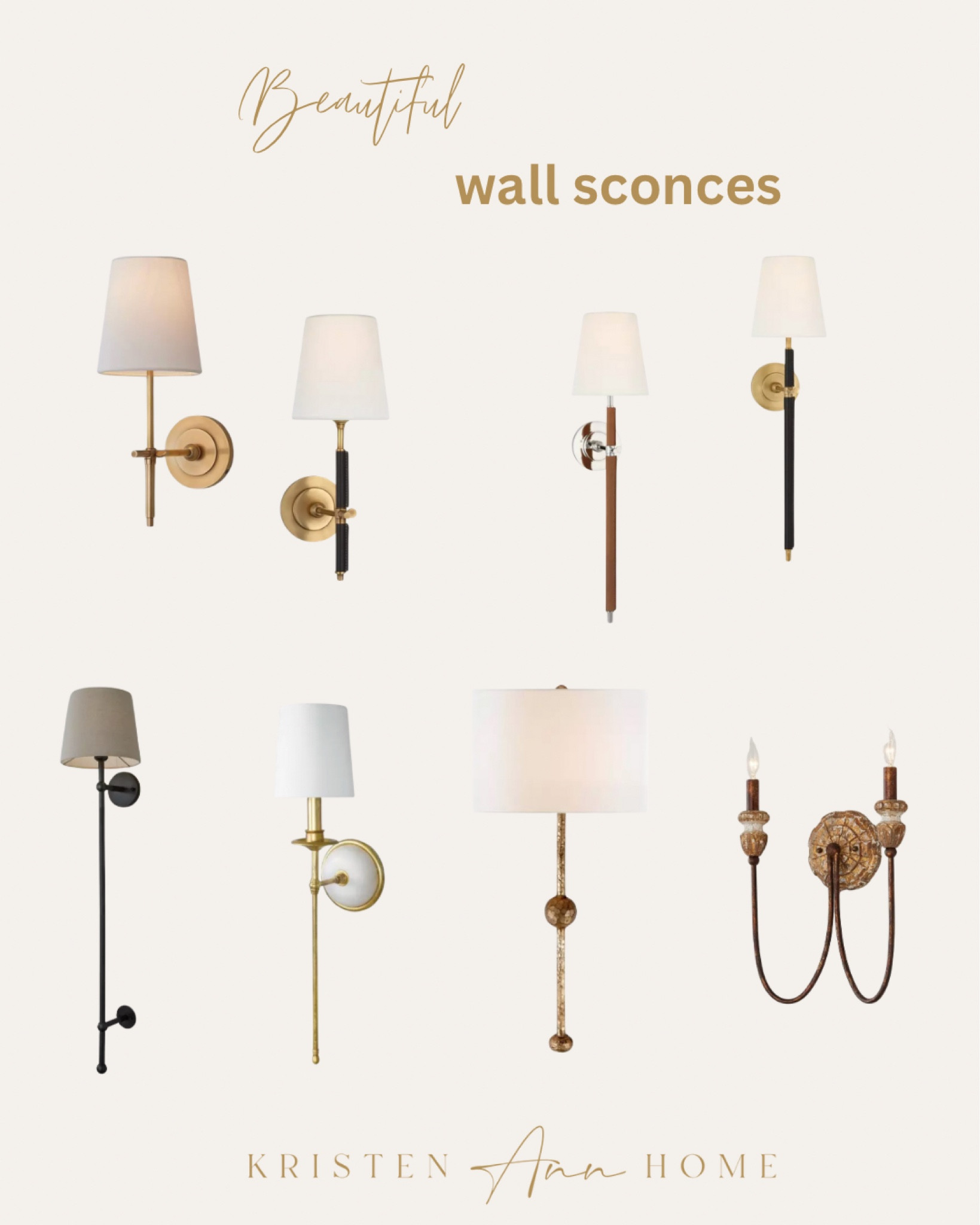 Beautiful wall sconces to add character to any wall. Great at entry way or living room  walls with a piece of art or mirror between two sconces. 

#LTKHome #LTKStyleTip