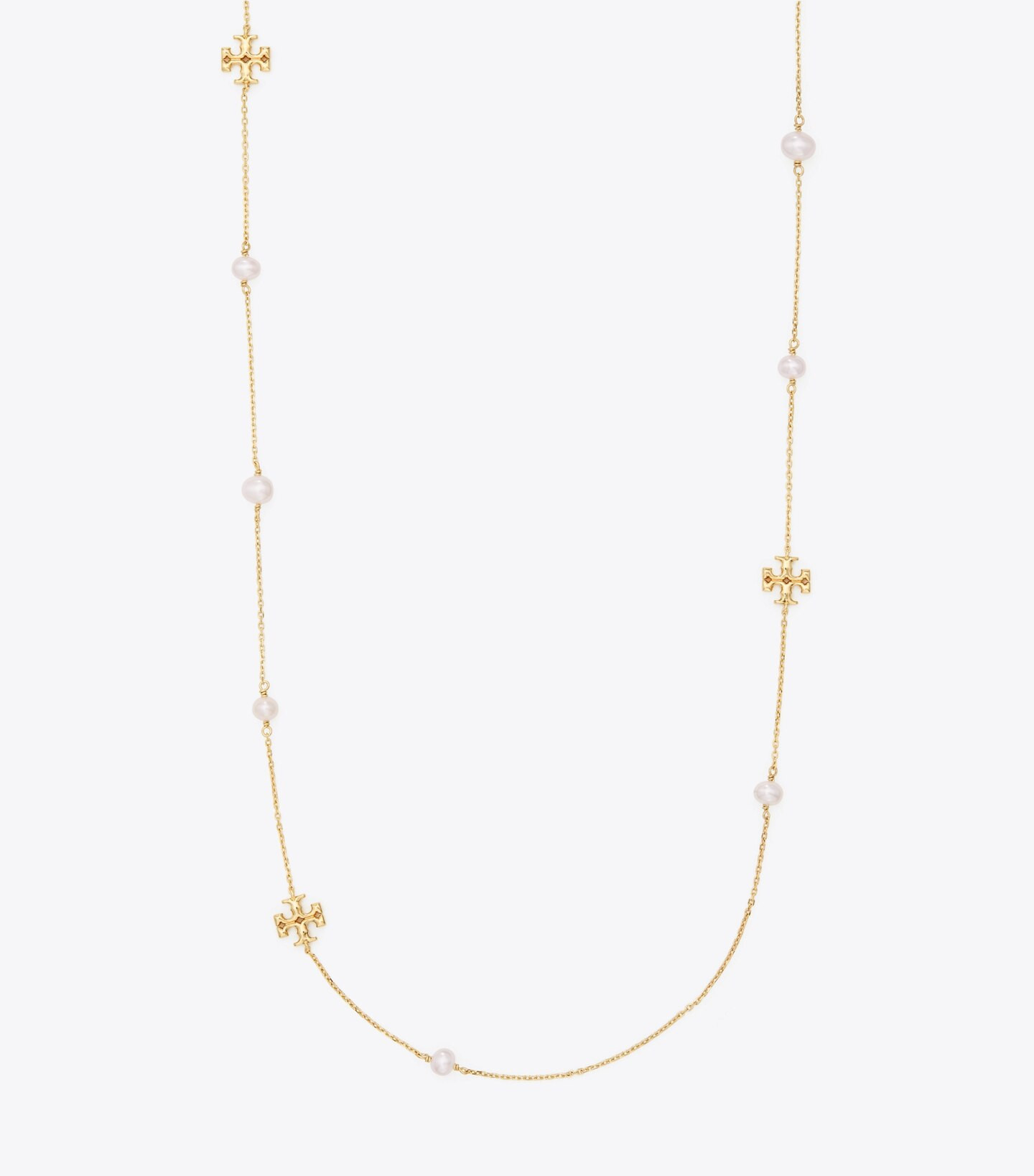 KIRA PEARL DELICATE LONG NECKLACE | Tory Burch (US)