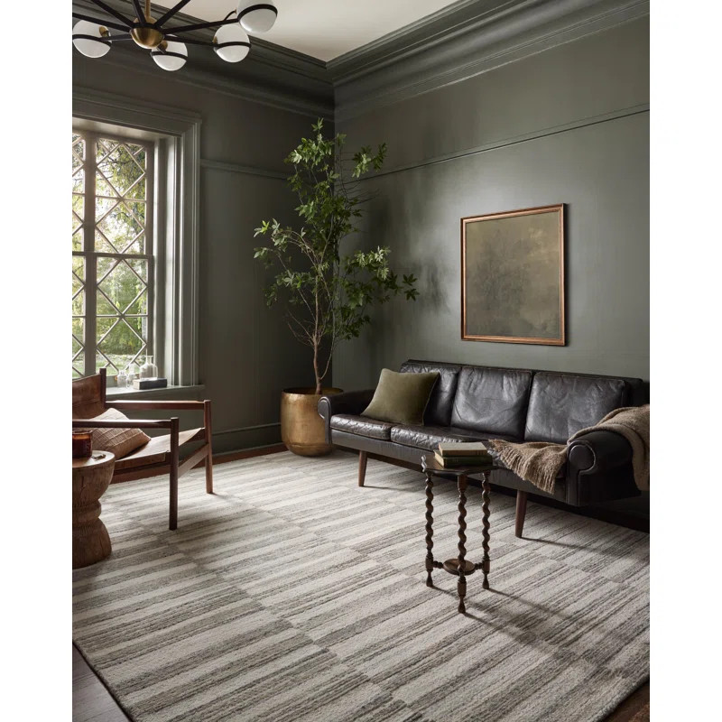 Magnolia Home by Joanna Gaines x Loloi Rae Stone / Ivory Area Rug | Wayfair North America