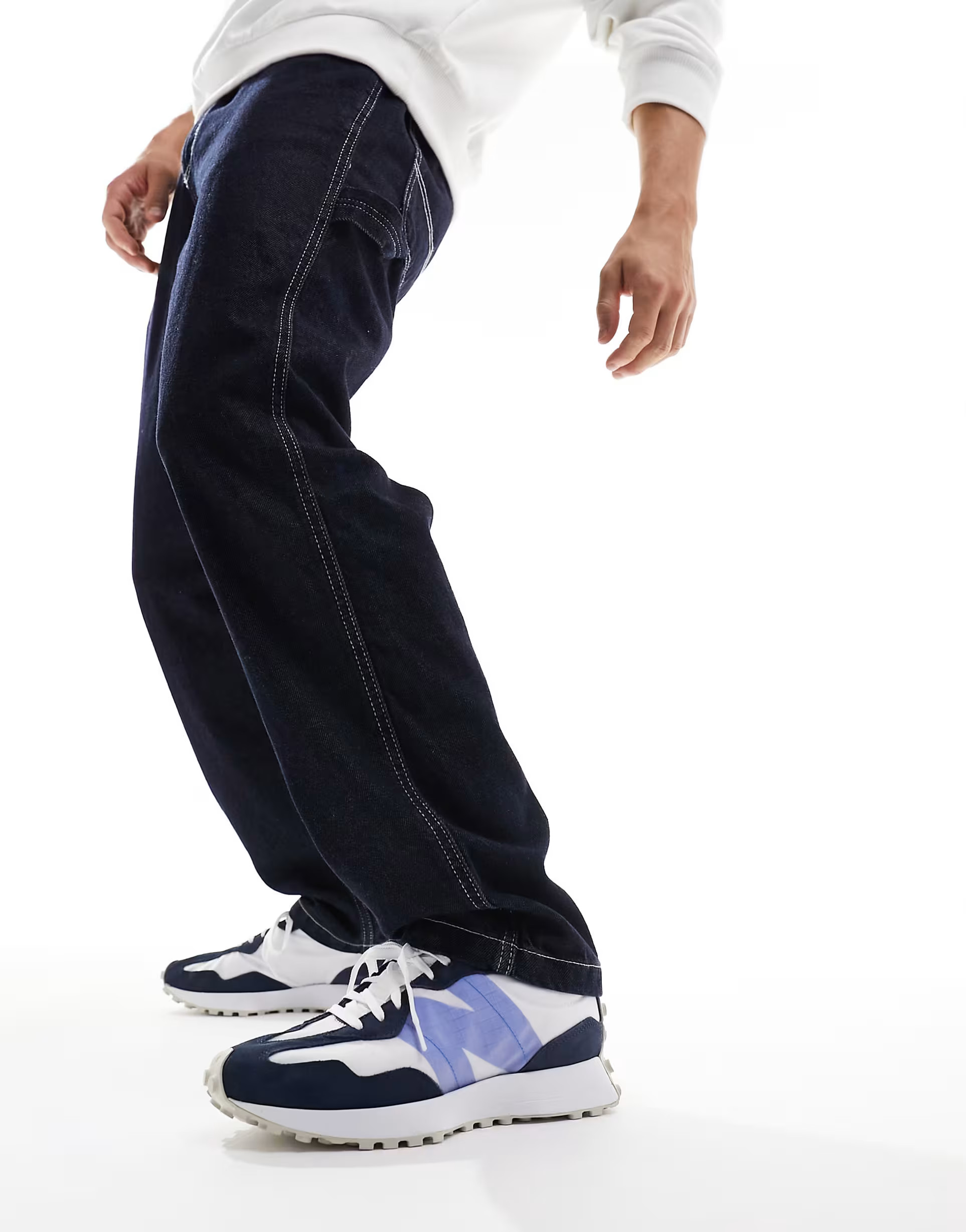 New Balance 327 sneakers in navy and white | ASOS (Global)