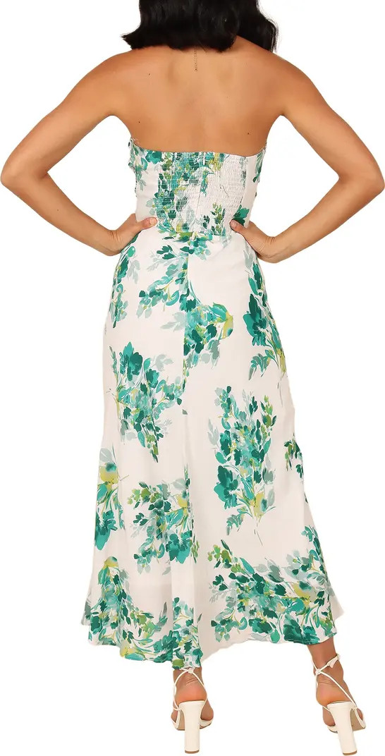 Petal & Pup Teagan Floral Print Cutout Strapless Maxi Dress | Nordstrom | Nordstrom