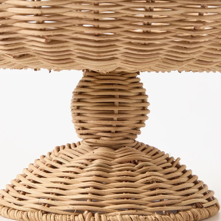 Rattan Scalloped Decorative Bowl, 7", by My Texas House | Walmart (US)