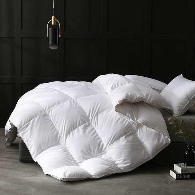 APSMILE Full/Queen Size Goose Feathers Down Comforter Duvet Insert - Ultra-Soft All Season Down C... | Amazon (US)
