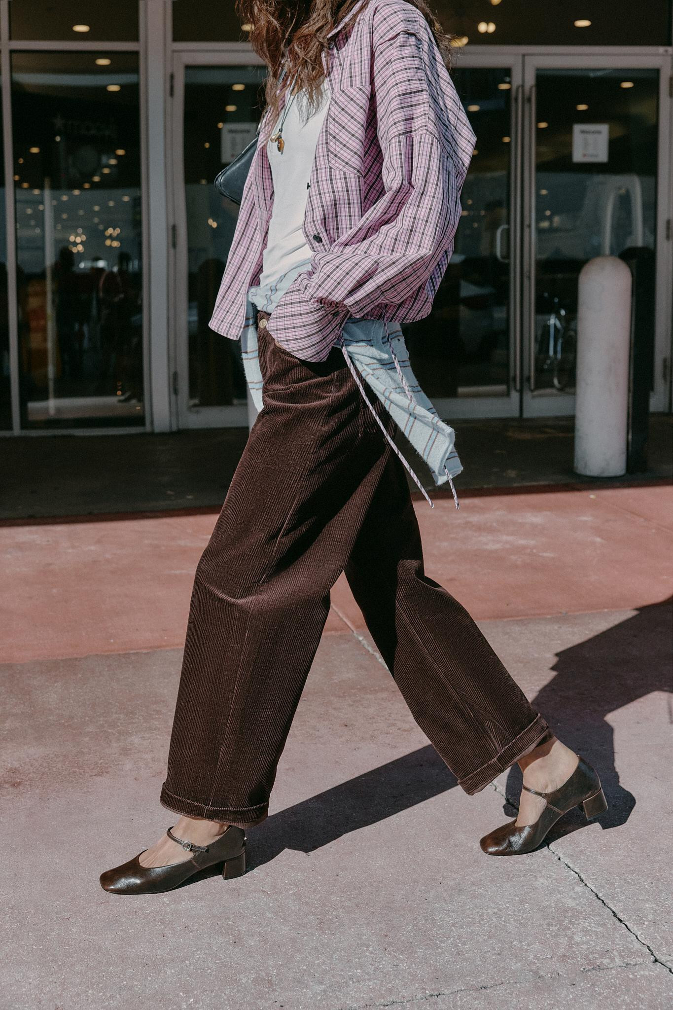 STRAIGHT-LEG CORDUROY TROUSERS | Zara AU