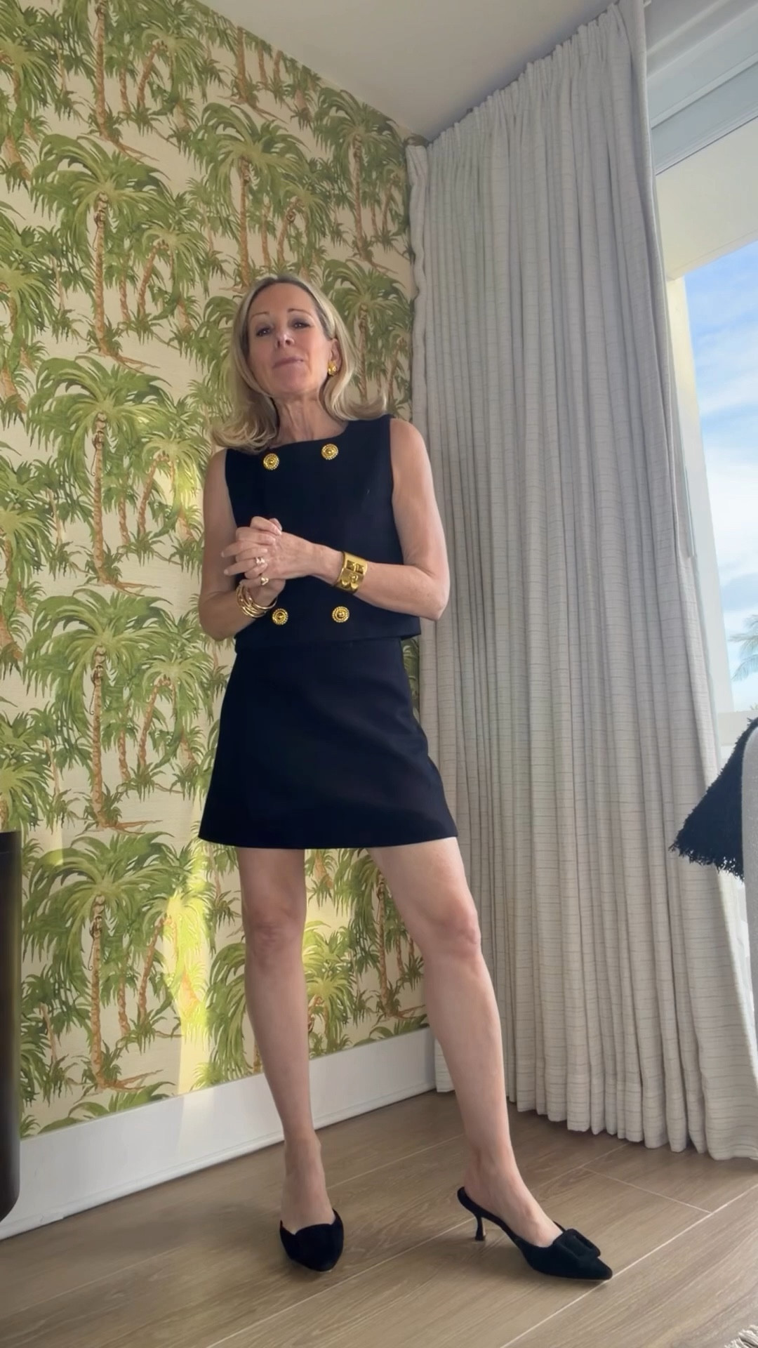 Love this set sold separately and it’s on Sale from #benaarLA 
It’s a vest and mini skirt in navy.
I’m
Wearing a small in the vest and xs in the skirt. It’s TTS I’m 5’3"

#LTKSaleAlert #LTKOver40 #LTKootd