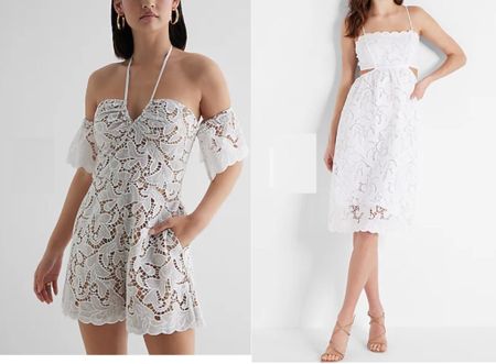 White dress and white romper these dresses are perfect for summer or wedding bridal vibes. 

#LTKFind #LTKsalealert #LTKwedding