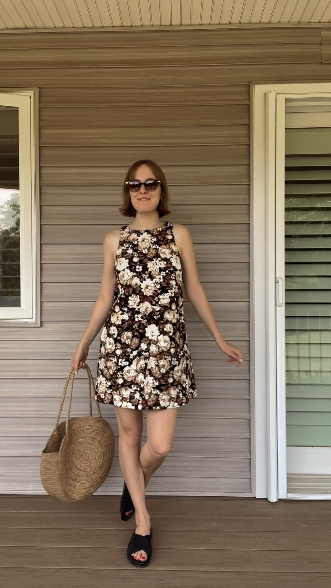 knee length dresses for ladies Helena One Shoulder Linen Mini Dress / Natural Beige | Meshki main image 1