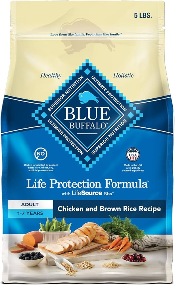 Blue Buffalo Life Protection Formula Adult Dry Dog Food, Helps Build and Maintain Strong Muscles,... | Amazon (US)