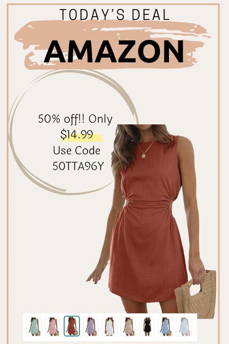 Amazon dress on sale with promo code! Amazon deals! 

#LTKFindsUnder50 #LTKSaleAlert
