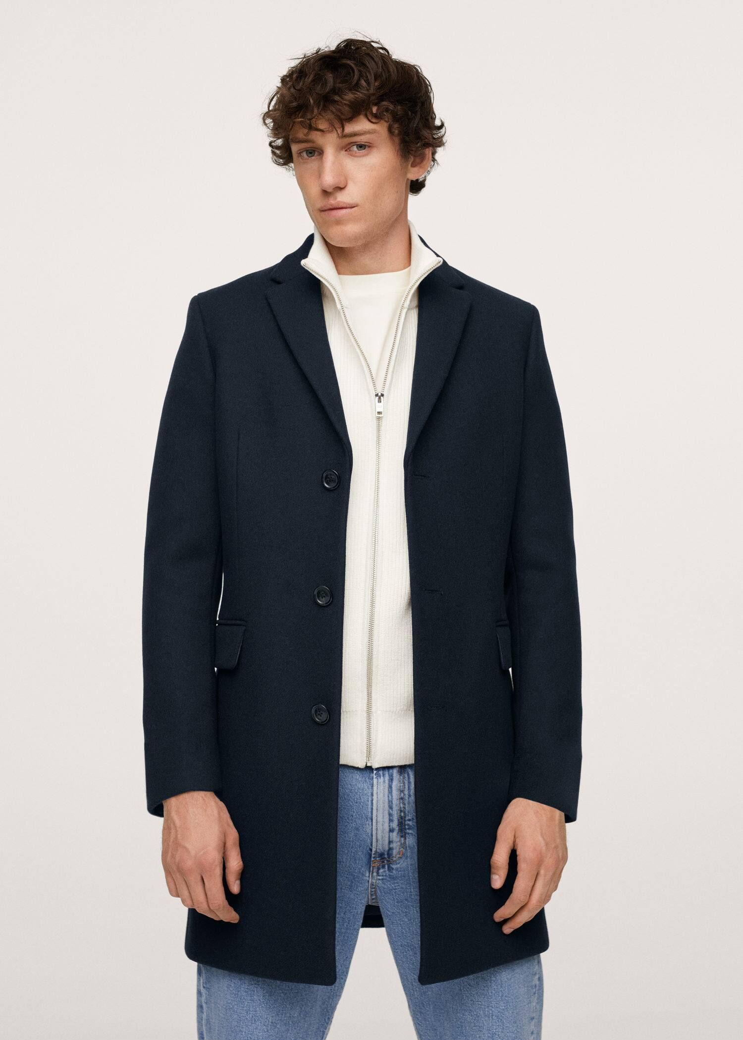 Langer Mantel aus recycelter Wolle | MANGO (DE)