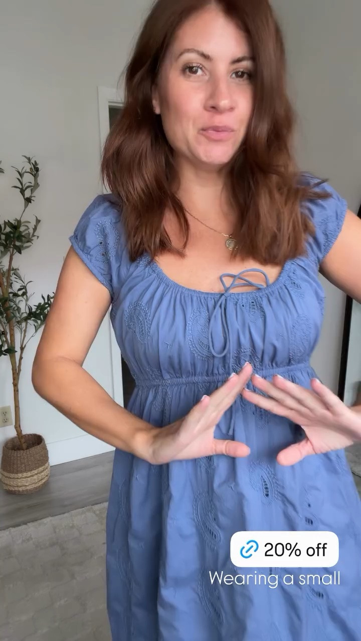 Wearing a small