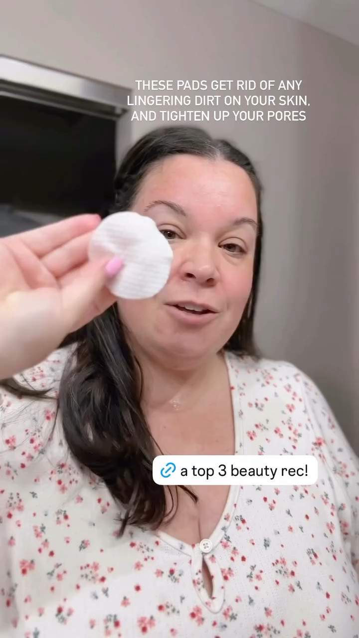 These pads get rid of any lingering dirt on your skin and tighten up your pores!



#LTKPlusSize #LTKBeauty #LTKSaleAlert