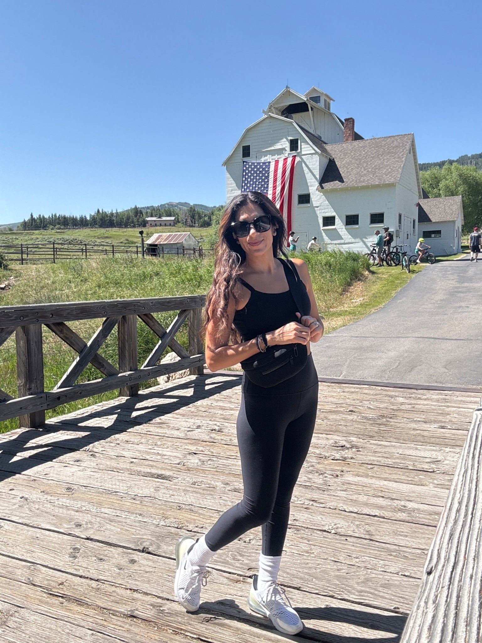 Strolling home after Pilates. My go to workout outfit  

#LTKTravel #LTKSeasonal #LTKActive