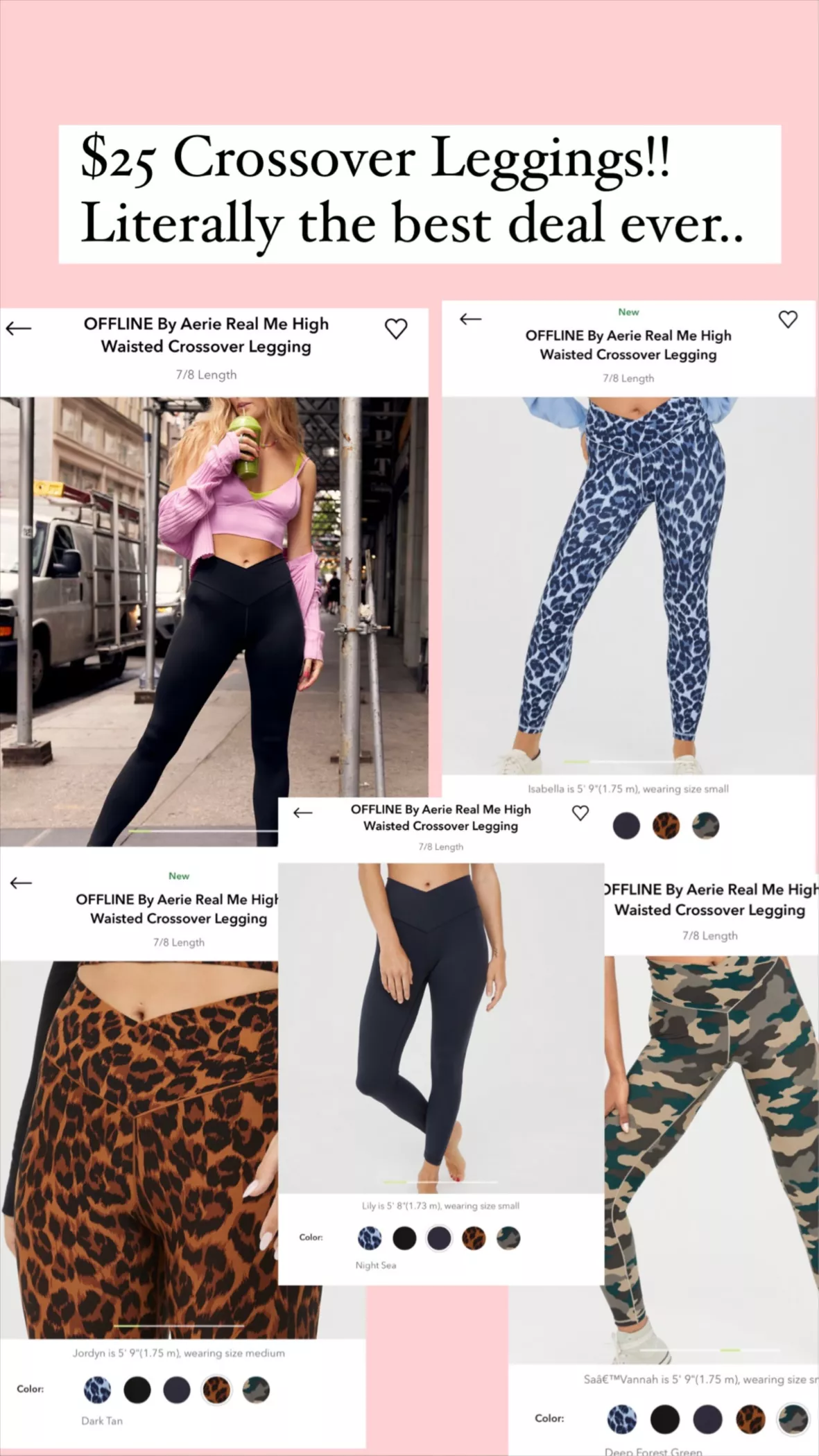 Best Crossover Leggings: Aerie Offline Real Me High Waisted