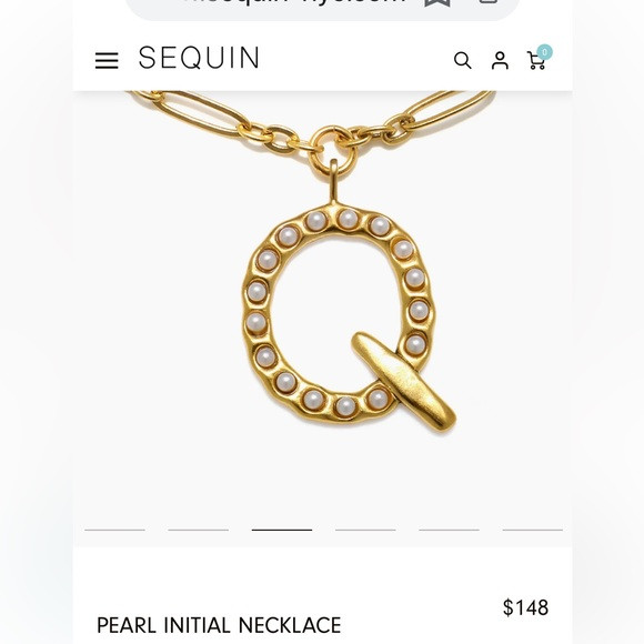 Pearl Initial Necklace | Sequin | Poshmark