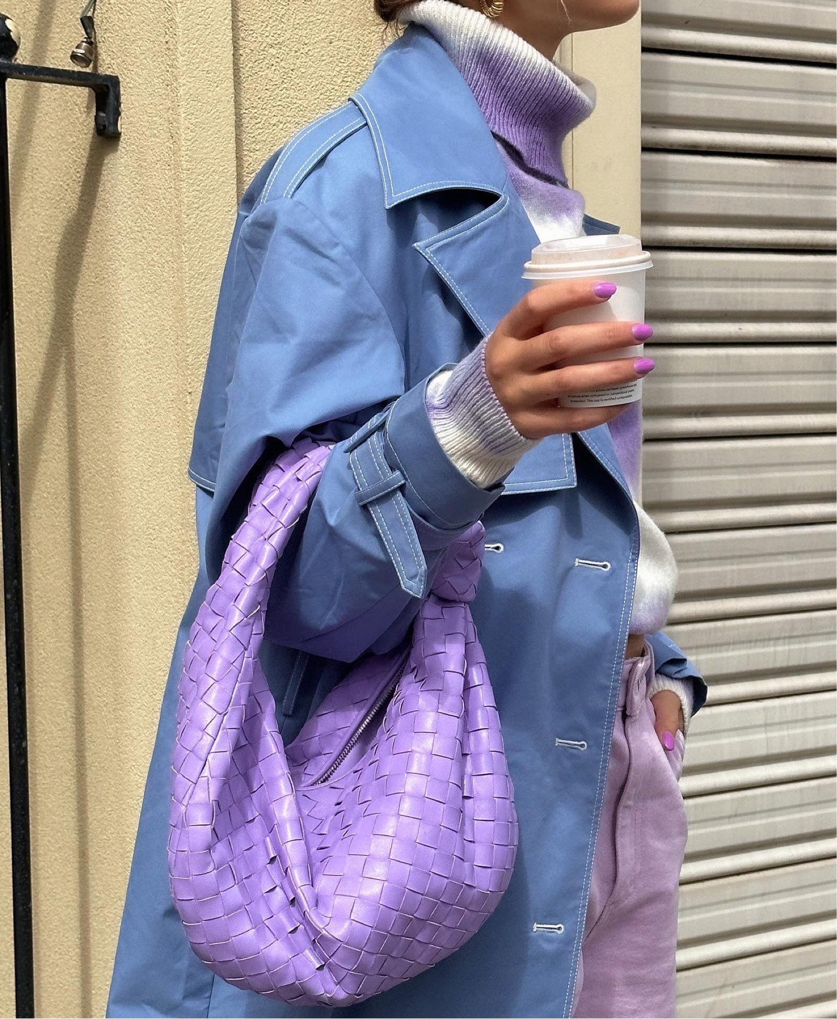 Bag & trench combo 💜💙 

#LTKeurope #LTKaustralia #LTKstyletip