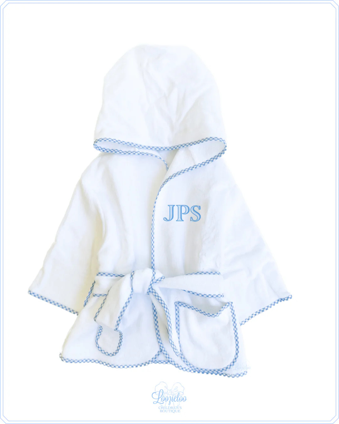 Terry Coverup with Blue Gingham | Loozieloo