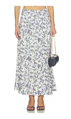 Posse Rue Skirt in Blue Baroque from Revolve.com | Revolve Clothing (Global)