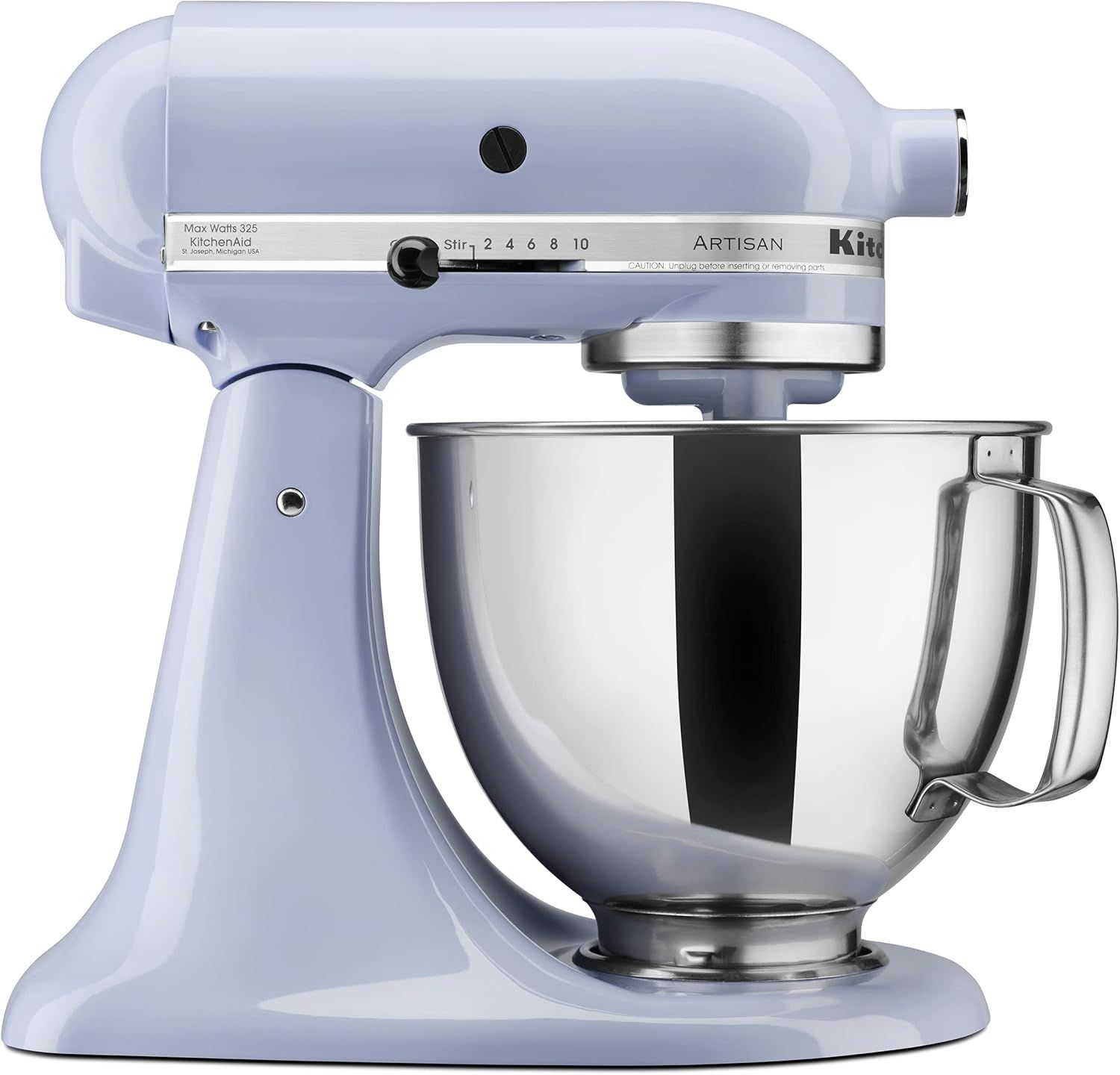 KitchenAid Artisan Series 5 Quart Tilt Head Stand Mixer with Pouring Shield KSM150PS, Lavender Cr... | Amazon (US)