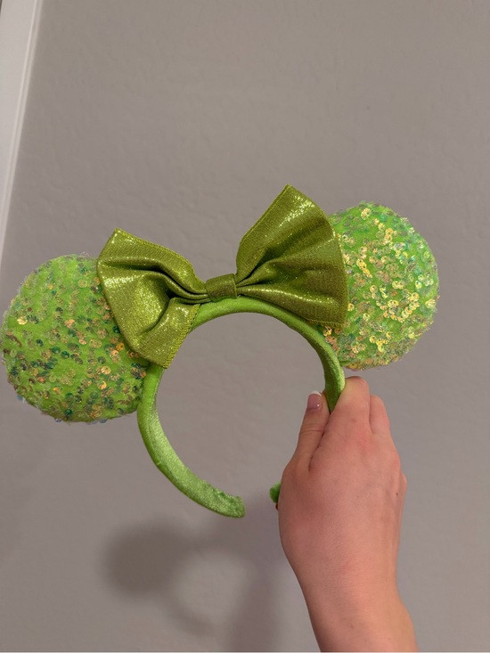 Green Sequin Mouse Ears Headband with Bow | Poshmark