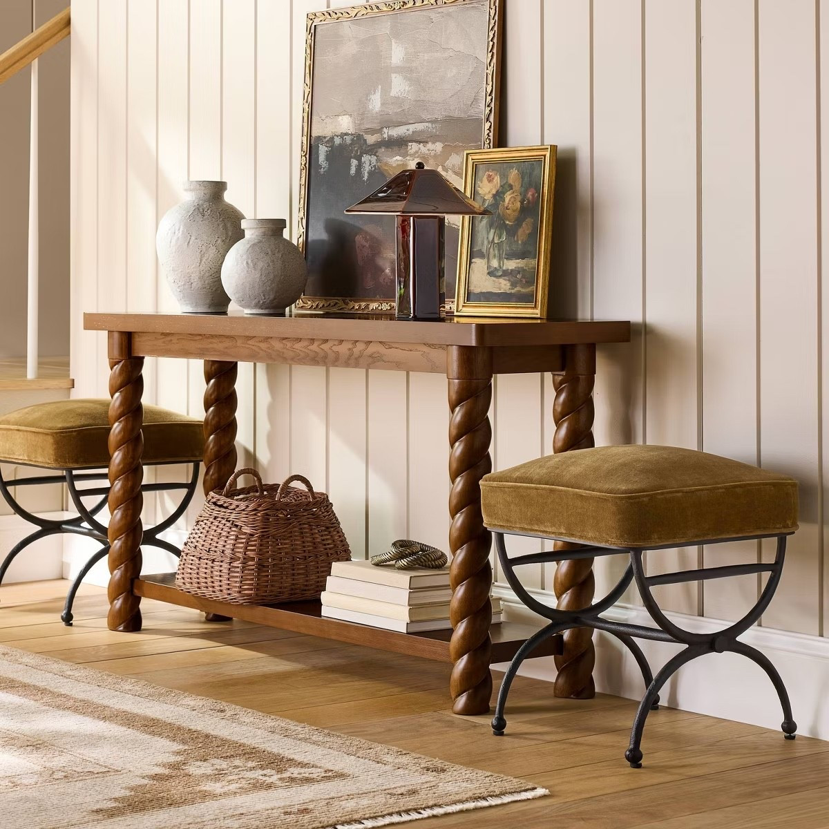Target 60'' Console Table with Braided Legs - Threshold™ designed with Studio McGee, living room, furniture, home

#LTKHome #LTKSaleAlert