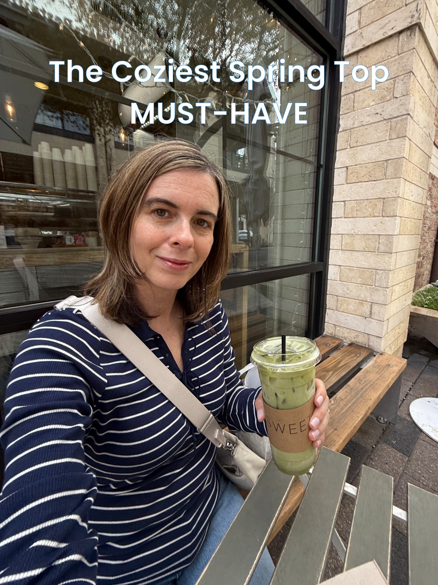 Spring Top Must-Have! 
Maeve tie front long sleeve top, navy stripe, cozy, soft and comfortable. 

#LTKPetite #LTKOver40 #LTKootd