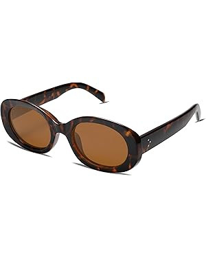 Allarallvr Retro Oval Polarized Sunglasses for Women and Men Vintage Designer Style Gafas De Sol ... | Amazon (US)