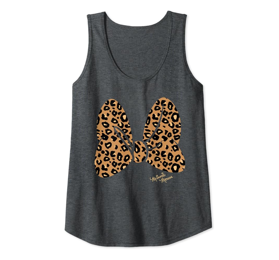 Disney Minnie Mouse Leopard Print Bow Tank Top | Amazon (US)