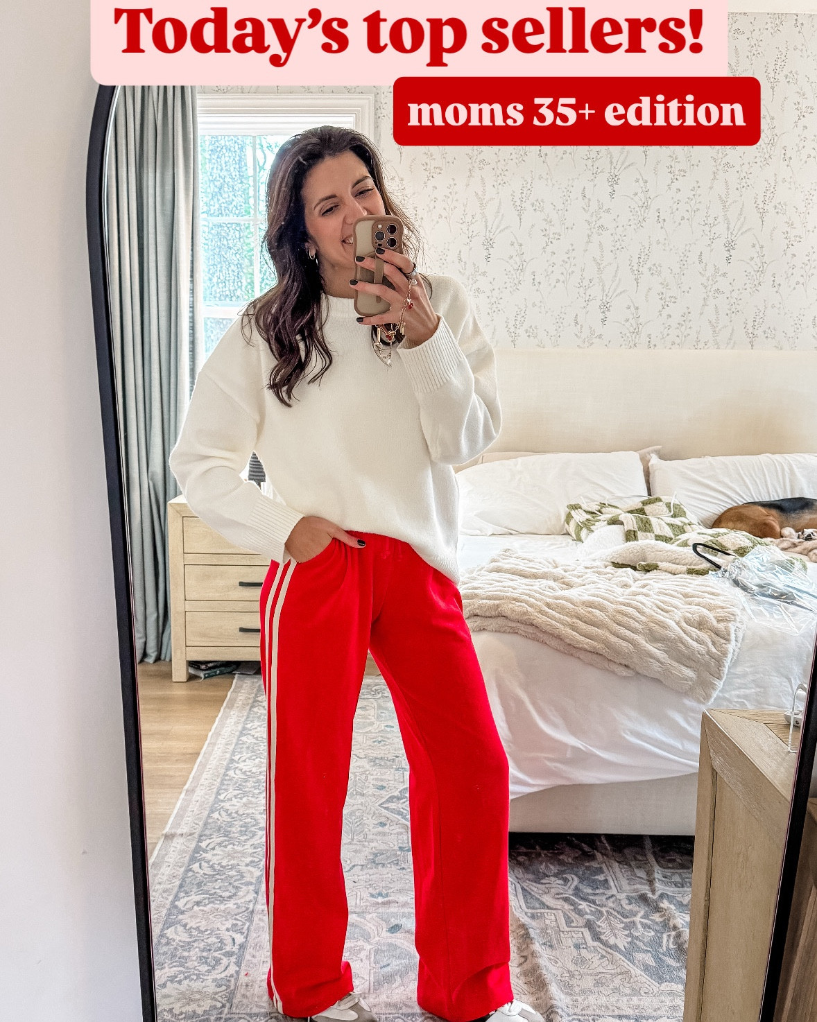 Today’s bestsellers! Moms over 35– these are what we’re buying!! 
Track sweatpants size XS tall
Athletic trousers size small tall
Abercrombie relaxed fit jeans size 26 tall
Athletic pants size small
Old navy high rise wide leg jeans size 2 regular 

#LTKFindsUnder50 #LTKSaleAlert #LTKOver40