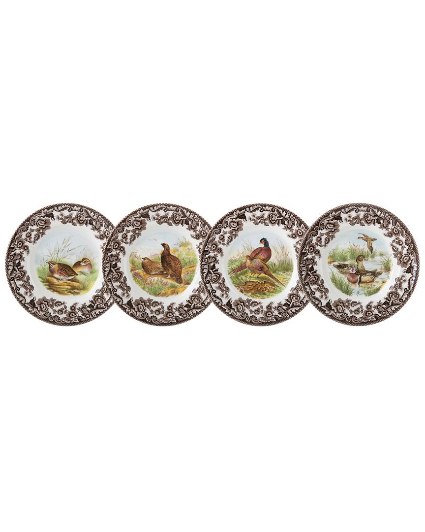 Spode Woodland Birds Set of 4 Canape Plates | Ruelala