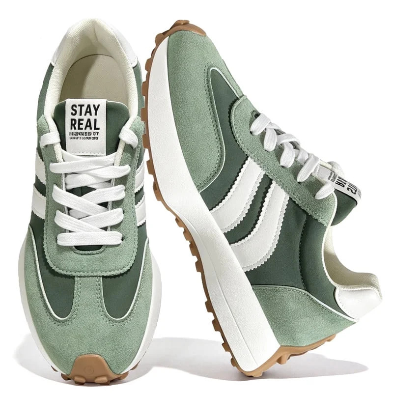 BERANMEY Casual Sneakers for Women Lightweight Non-Slip Fashion Sneakers with Memory Foam Insole Womens Platform Shoes for Everyday Wear | Walmart (US)