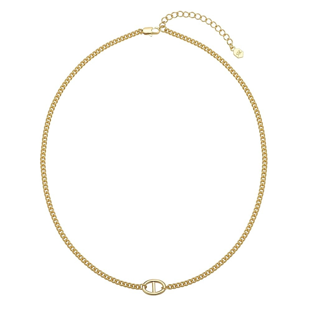 14K Gold Plated Dainty Layered Chain Necklace for Women – Adjustable Minimalist Pendant Jewelry... | Amazon (US)