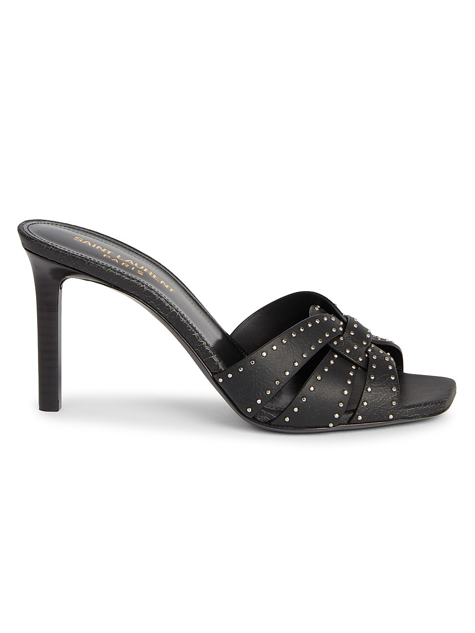Tribute Studded Leather Stiletto Sandals | Saks Fifth Avenue