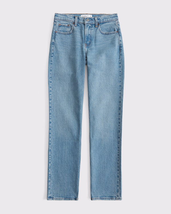 Mid Rise 90s Straight Jean | Abercrombie & Fitch (US)
