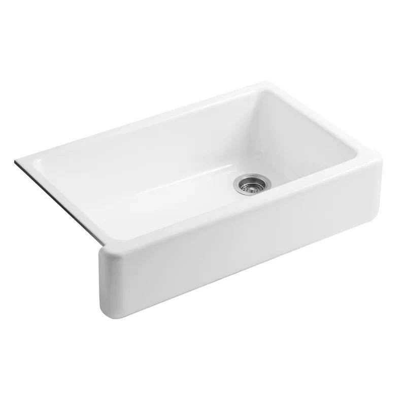 Whitehaven Self-Trimming 35.69" x 21.56" Farmhouse Single Bowl Kitchen Sink | Wayfair North America