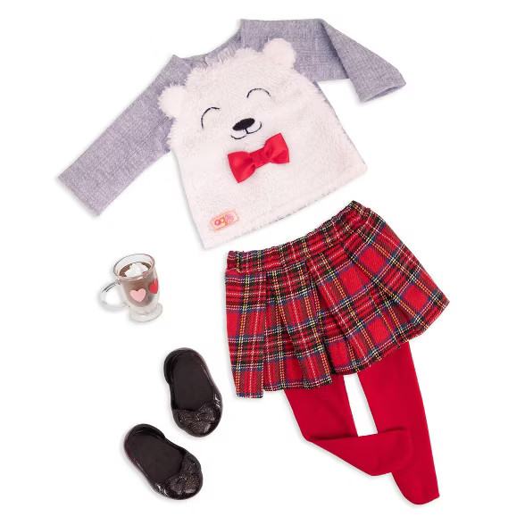 Our Generation Fashion Outfit for 18" Dolls - Bear-y Sweet | Target