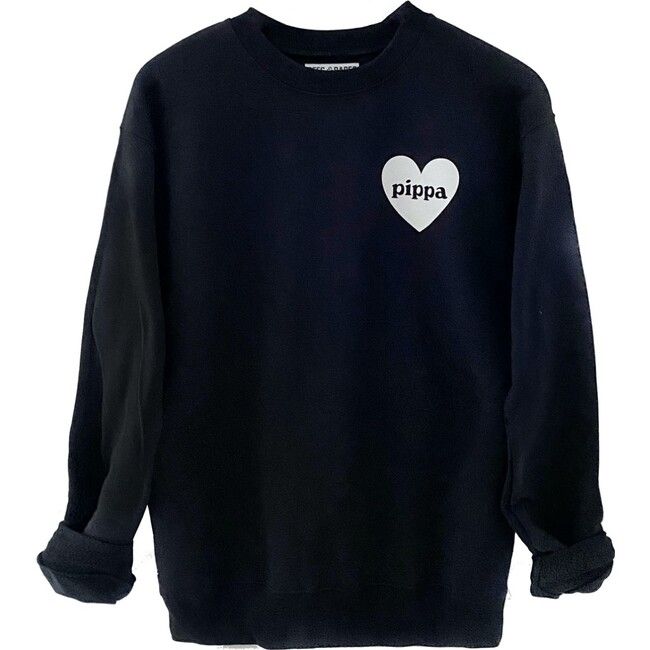 Adult Heart U Most Personalized Sweatshirt, Black | Maisonette