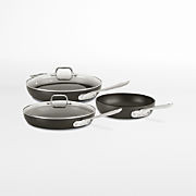 All-Clad HA1 5-Piece Frying Pan Set + Reviews | Crate & Barrel | Crate & Barrel