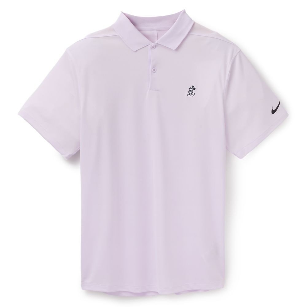 Mickey Mouse Victory Dri-Fit Polo Shirt for Men by Nike – Light Lavender | Disney Store