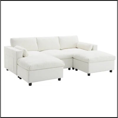 Comfortable U Shaped Sectional Sofa with Storage and Sleeper Functionality | Wayfair North America