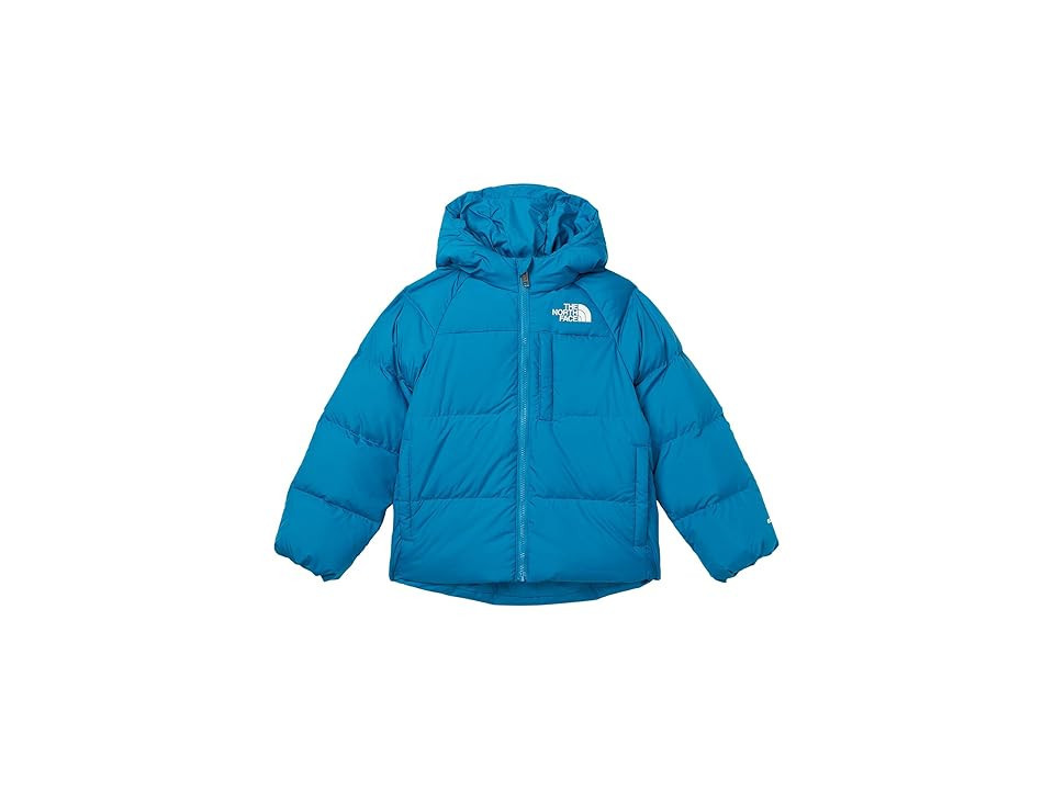 The North Face Kids North Down Hooded Jacket (Little Kid/Big Kid) Boy's Coat Dusk Blue : SM (7-8 Big Kid), Polyester | Zappos