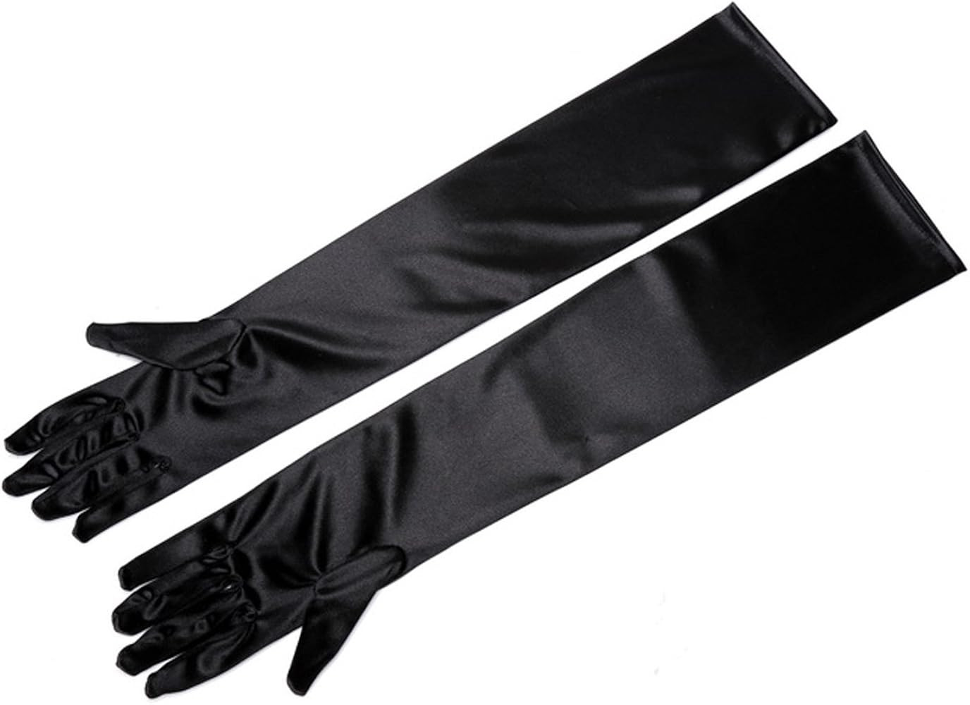 Utopiat Audrey Styled Holly Golightly Long Elbow Length Opera Gloves for Women (Black) | Amazon (UK)