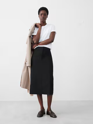 Tailored Midi Skirt | Banana Republic Factory