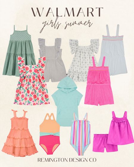Walmart Girls Summer Clothing - Toddler swimsuits - girls summer dressess

#LTKKids