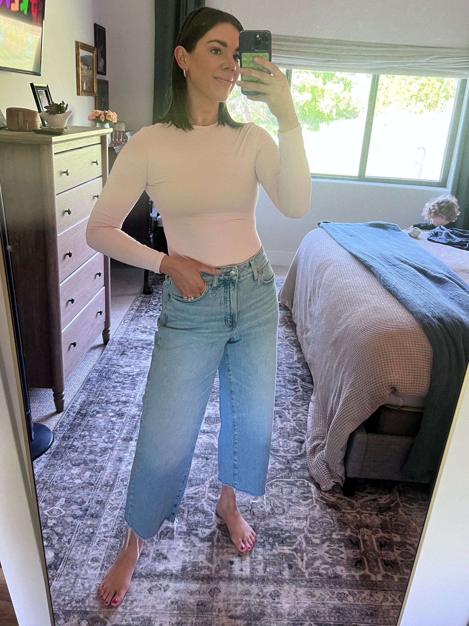 Amazon top and the cutest crop jeans 

#LTKsalealert #LTKstyletip #LTKfindsunder100