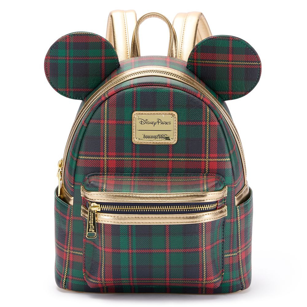 Mickey Mouse Holiday Plaid Loungefly Mini Backpack | Disney Store