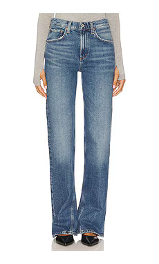 AGOLDE Mid Rise Kick Boot Jeans in Curve from Revolve.com | Revolve Clothing (Global)