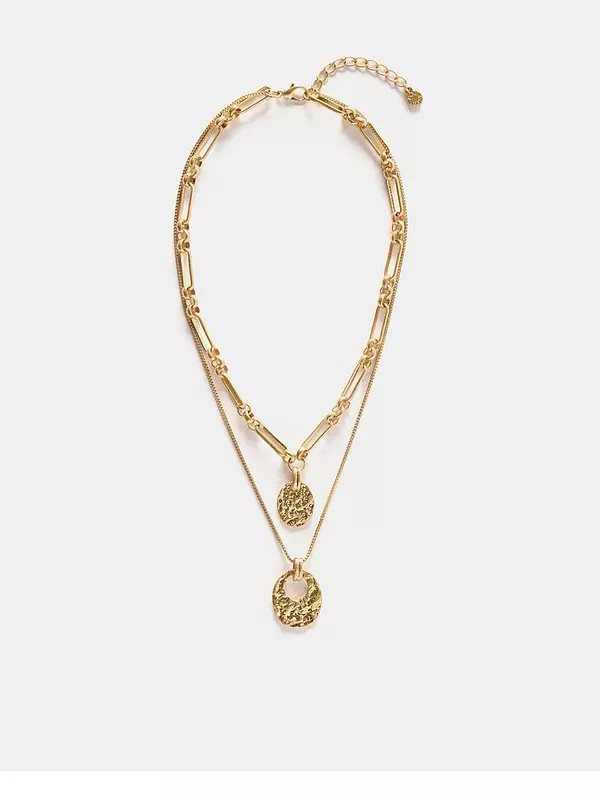 Mint Velvet Gold Tone Layered Necklace - Gold | Very (UK)